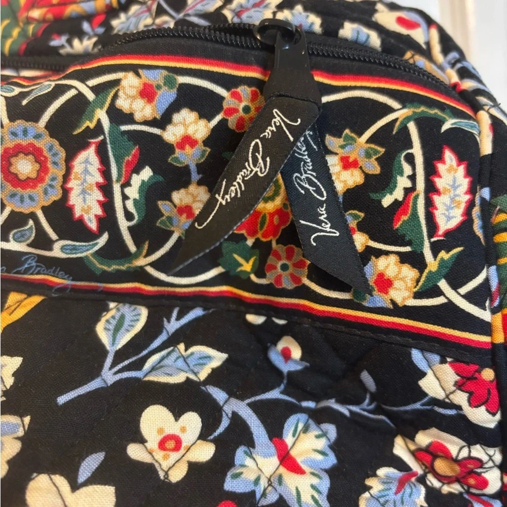 Vera Bradley Black Floral Travel Bag - Picture 3 of 6